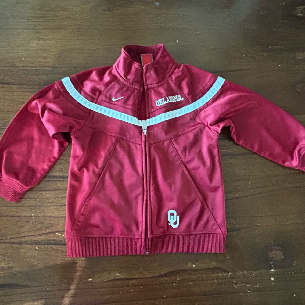 Nike Burgundy OU Team Jacket